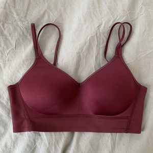 Nike Dri Fit Bra - Burgundy - Sz S